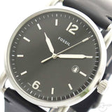 Fossil The Commuter Black Dial Black Leather Strap Watch for Men - FS5406 Buy Now By Fossil