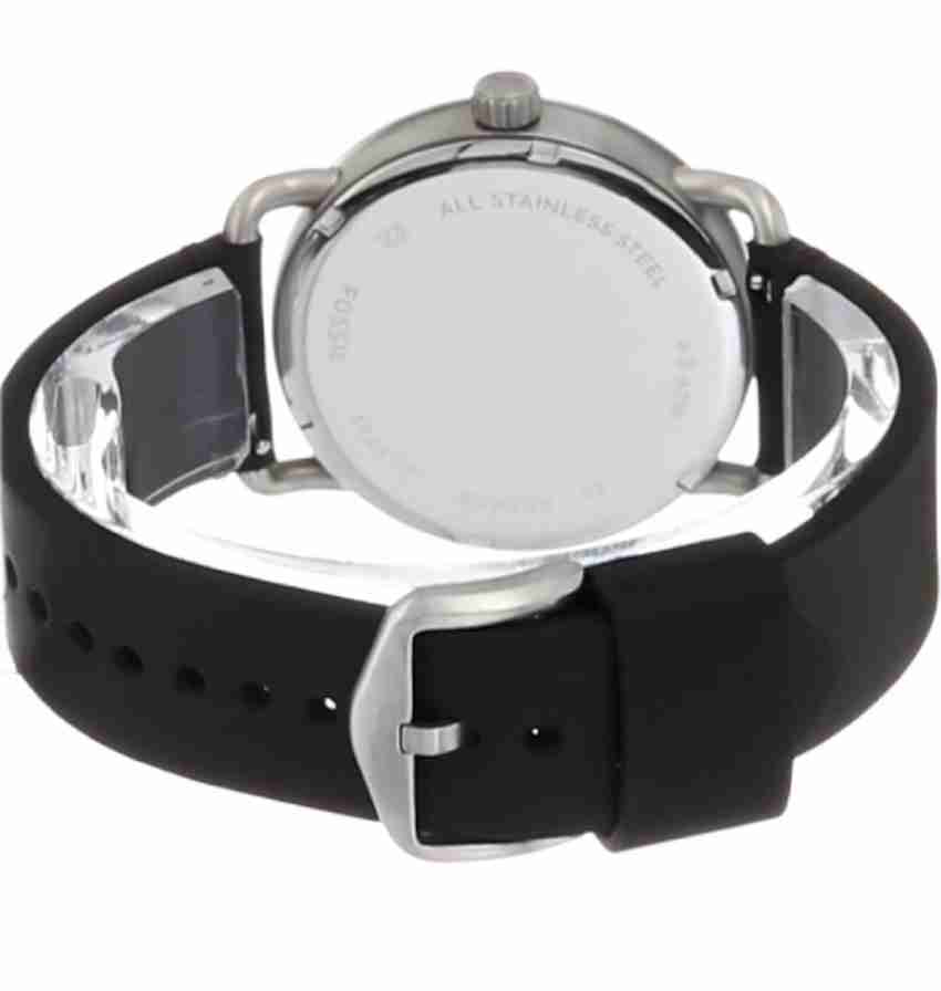 Fossil The Commuter Black Dial Black Leather Strap Watch for Men - FS5406 Buy Now By Fossil