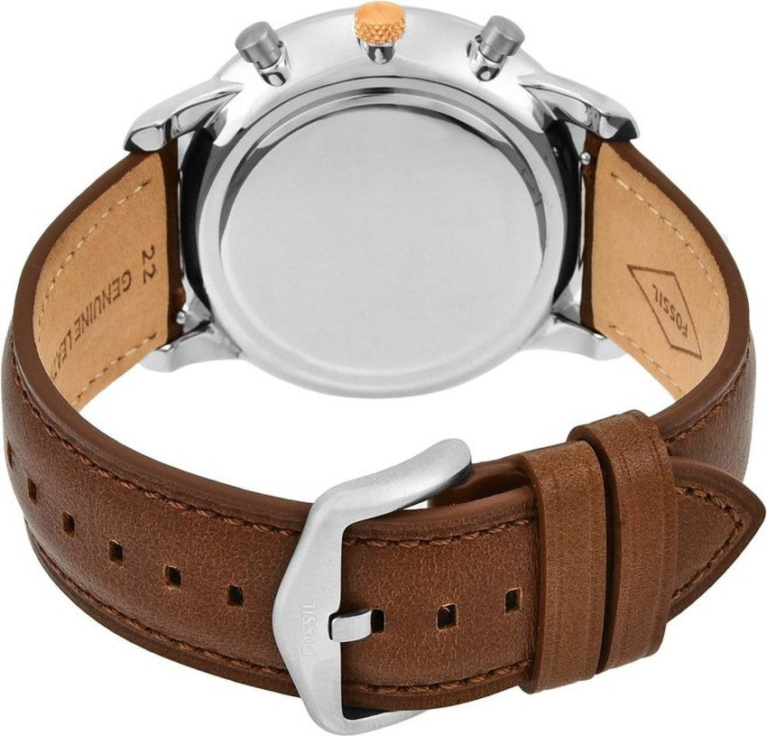 Fossil Neutra Chronograph Black Dial Brown Leather Strap Watch for Men - FS5408 Buy Now By Fossil