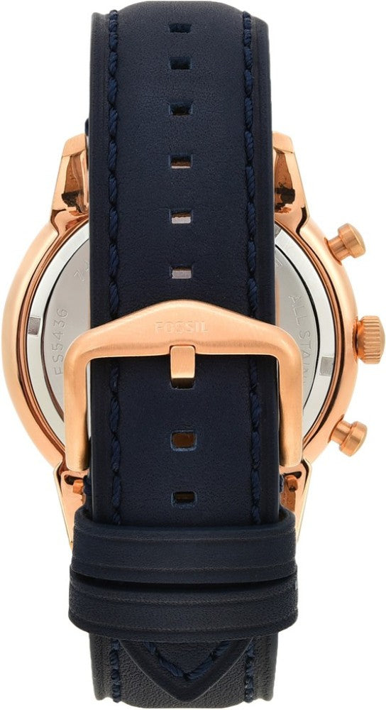 Fossil Townsman Chronograph Blue Dial Blue Leather Strap Watch for Men - FS5436 Buy Now By Fossil