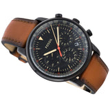 Fossil Goodwin Luggage Chronograph Black Dial Brown Leather Strap Watch for Men - FS5501 Buy Now By Fossil