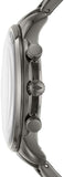 Fossil Goodwin Chrono Analog Black Dial Grey Steel Strap Watch for Men - FS5518 Buy Now By Fossil
