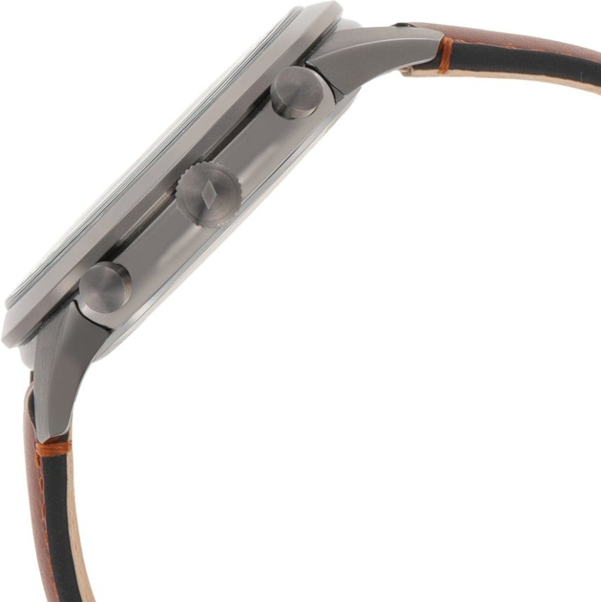 Fossil Townsman Chronograph Gray Dial Brown Leather Strap Watch for Men - FS5522 Buy Now By Fossil