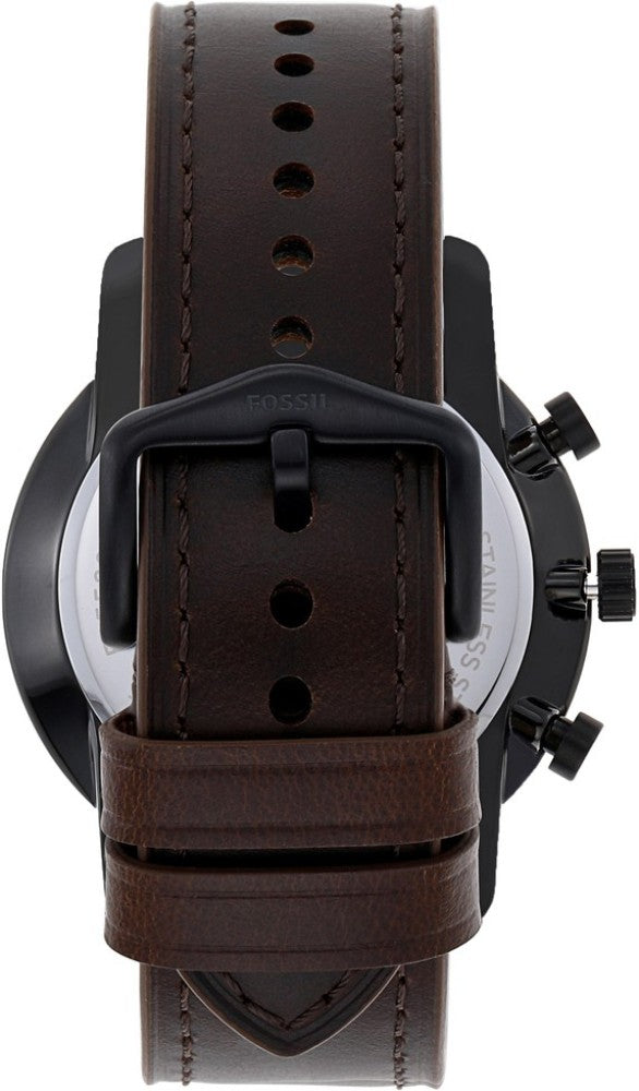 Fossil Goodwin Chronograph Brown Dial Brown Leather Strap Watch for Men - FS5529 Buy Now By Fossil