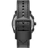 Fossil Machine Chronograph Black Dial Black Leather Strap Watch for Men - FS5586 Buy Now By Fossil
