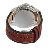 Fossil Dillinger Luggage Chronograph Blue Dial Brown Leather Strap Watch for Men - FS5675 Buy Now By Fossil