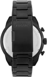 Fossil Bronson Chronograph Black Dial Black Steel Strap Watch for Men - FS5712 Buy Now By Fossil