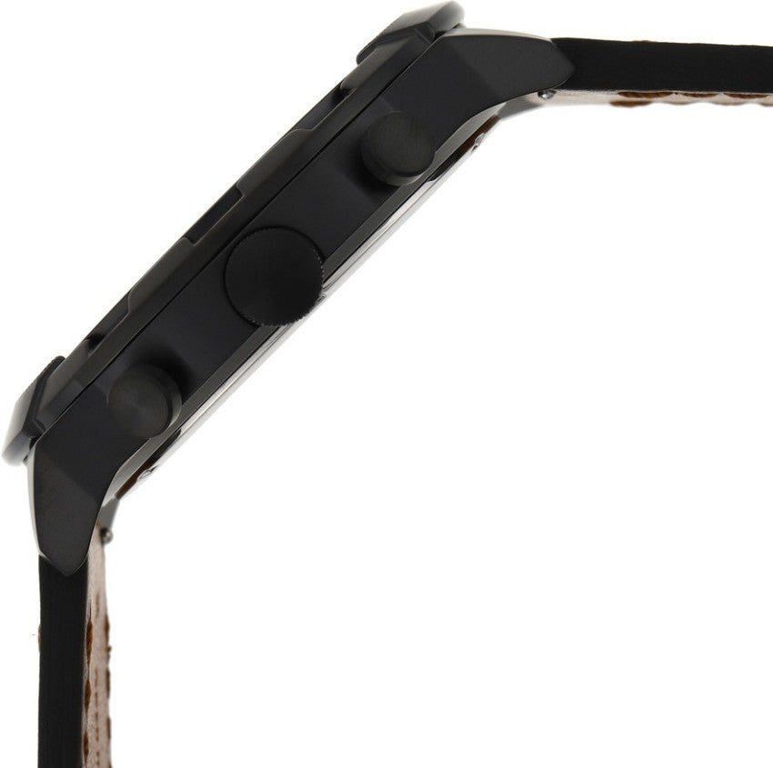 Fossil Bronson Black Dial Brown Leather Strap Watch for Men - FS5714 Buy Now By Fossil