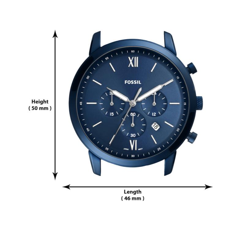 Fossil Neutra Chronograph Blue Dial Blue Steel Strap Watch for Men - FS5826 Buy Now By Fossil