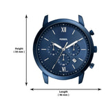 Fossil Neutra Chronograph Blue Dial Blue Steel Strap Watch for Men - FS5826 Buy Now By Fossil