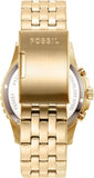 Fossil FB-01 Chronograph Black Dial Gold Steel Strap Watch for Men - FS5836 Buy Now By Fossil