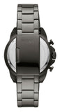 Fossil Bronson Chronograph Black Dial Grey Steel Strap Watch for Men - FS5852 Buy Now By Fossil