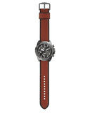 Fossil Bronson Chronograph Grey Dial Brown Leather Strap Watch for Men - FS5855 Buy Now By Fossil