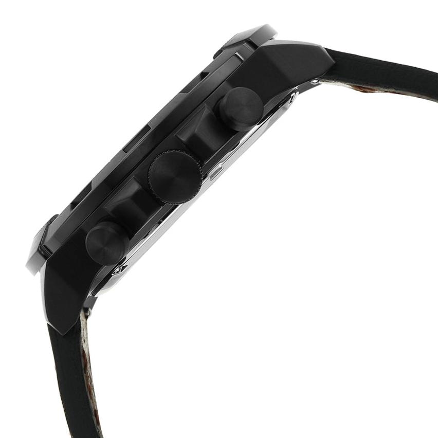 Fossil Bronson Chronograph Black Dial Brown Leather Strap Watch for Men - FS5856 Buy Now By Fossil