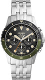 Fossil FB-01 Chronograph Black Dial Silver Steel Strap Watch for Men - FS5864 Buy Now By Fossil
