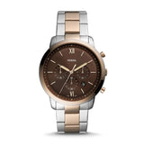 Fossil Neutra Chronograph Brown Dial Two Tone Steel Strap Watch for Men - FS5869 Buy Now By Fossil