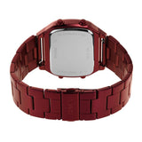 Fossil Retro Analog-Digital Black Dial Red Steel Strap Watch for Men - FS5897 Buy Now By Fossil
