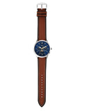 Fossil Neutra Minimalist Moonphase Blue Dial Brown Leather Strap Watch for Men - FS5903 Buy Now By Fossil