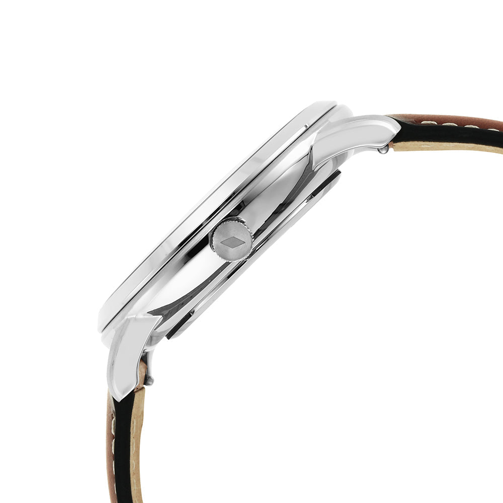 Fossil Neutra Minimalist Moonphase Blue Dial Brown Leather Strap Watch for Men - FS5903 Buy Now By Fossil