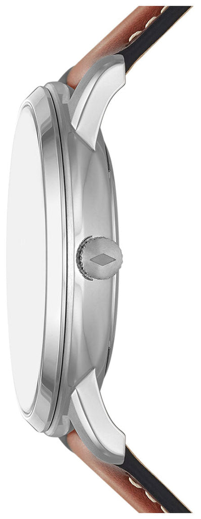 Fossil Neutra Minimalist Moonphase Blue Dial Brown Leather Strap Watch for Men - FS5903 Buy Now By Fossil