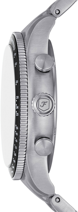 Fossil Sport Tourer Chronograph Black Dial Silver Steel Strap Watch for Men - FS6045 Buy Now By Fossil