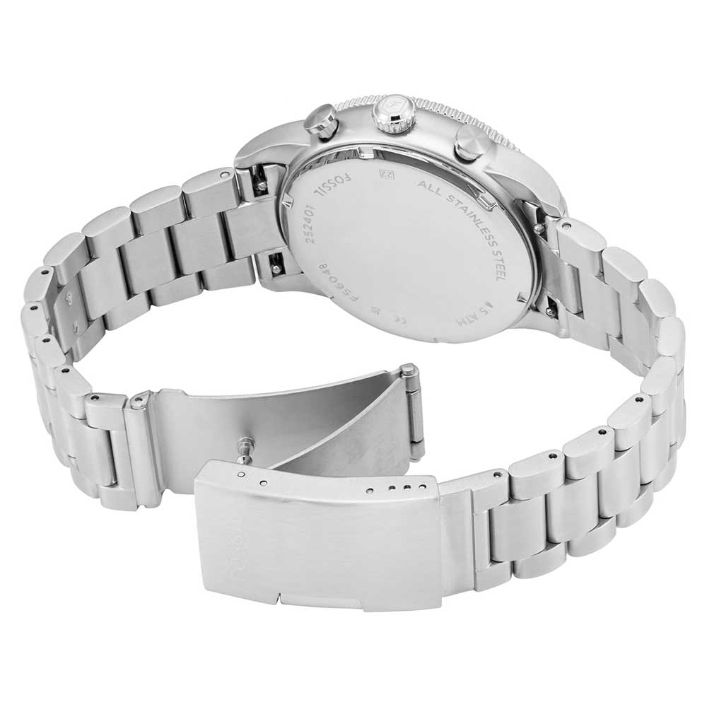 Fossil Sport Tourer Chronograph Green Dial Silver Steel Strap Watch for Men - FS6048 Buy Now By Fossil