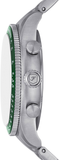 Fossil Sport Tourer Chronograph Green Dial Silver Steel Strap Watch for Men - FS6048 Buy Now By Fossil