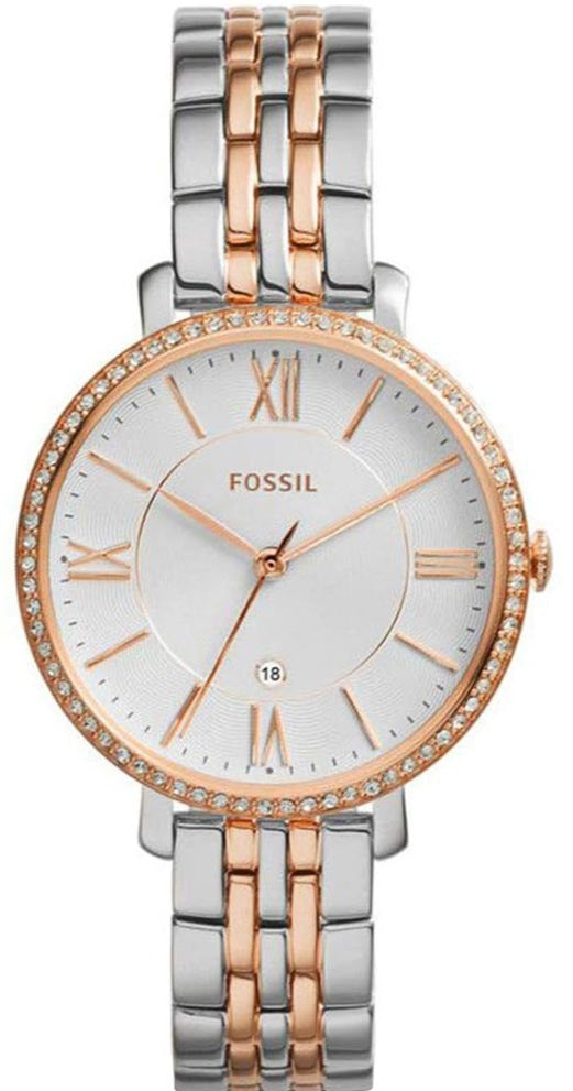 Fossil Jacqueline White Dial Two Tone Steel Strap Watch for Women - ES3634 Buy Now By Fossil