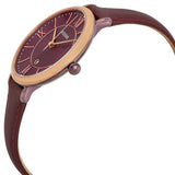 Fossil Jacqueline Burgundy Dial Burgundy Leather Strap Watch for Women - ES4099 Buy Now By Fossil