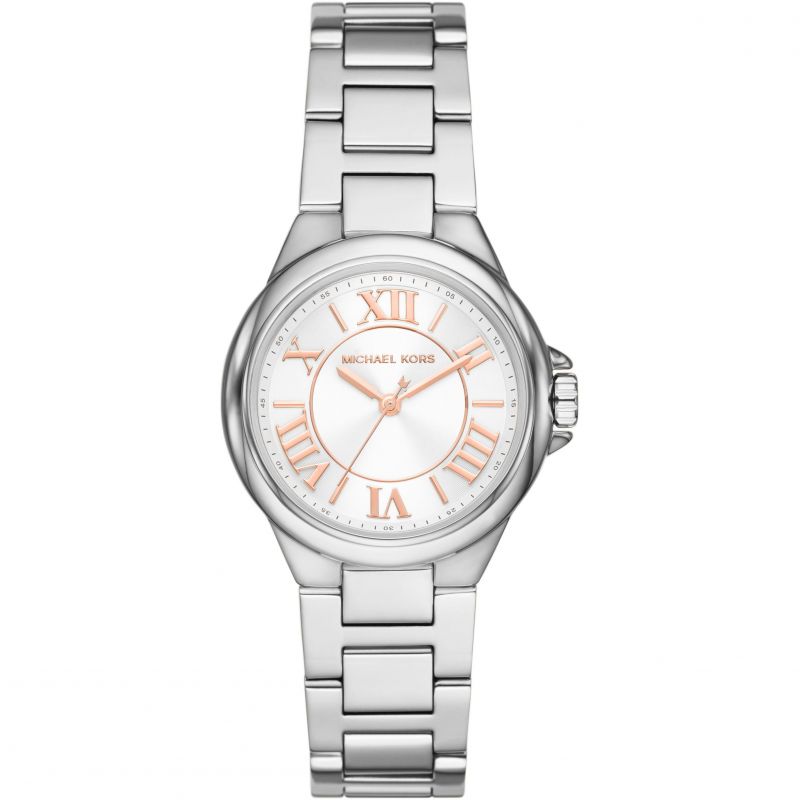 Michael Kors Camille Three Hand Silver Dial Silver Steel Strap Watch For Women - MK7259 Buy Now By Michael Kors