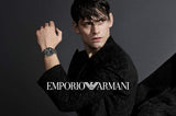 Emporio Armani Meccanico Skeleton Black Dial Black Leather Strap Watch For Men - AR60046 Buy Now By Emporio Armani