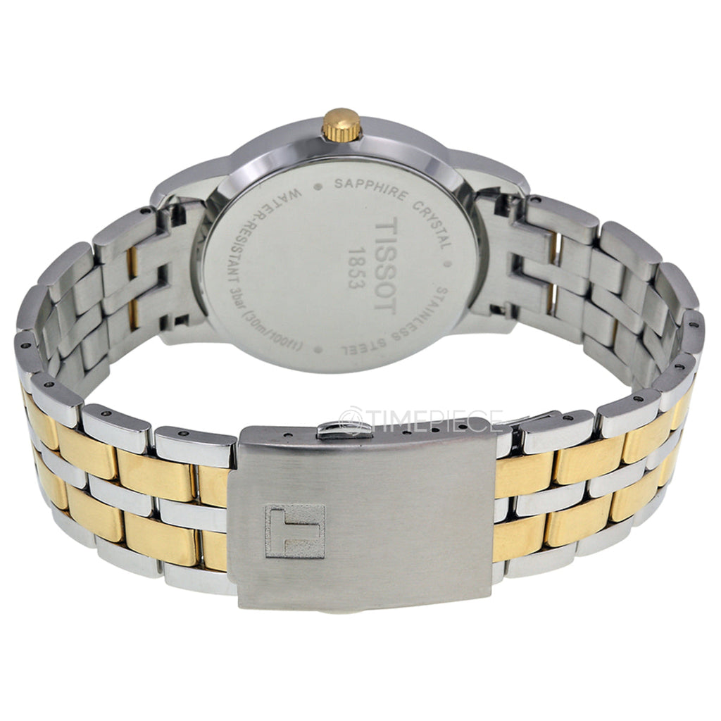 Tissot T Classic Dream Black Dial Two Tone Steel Strap Watch for Men - T033.410.22.053.01 Buy Now By Tissot