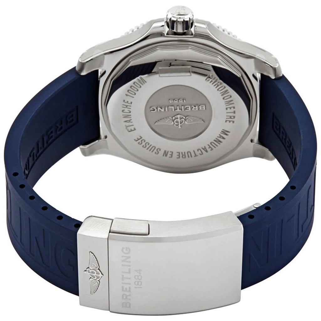 Breitling Superocean 44mm Automatic Blue Dial Blue Rubber Strap Watch for Men - A17367D81C1S2 Buy Now By Breitling