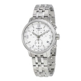Tissot PRC 200 Chronograph White Dial Silver Steel Strap Watch For Men - T055.417.11.017.00 Buy Now By Tissot
