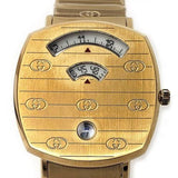 Gucci Grip Yellow Gold Dial Yellow Gold Steel Strap Unisex Watch - YA157403 Buy Now By Gucci