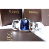 Gucci G Gucci Blue Dial Silver Steel Strap Watch For Women - YA125405 Buy Now By Gucci