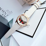 Gucci G Timeless Butterfly White Dial White Leather Strap Watch For Women - YA1264062 Buy Now By Gucci