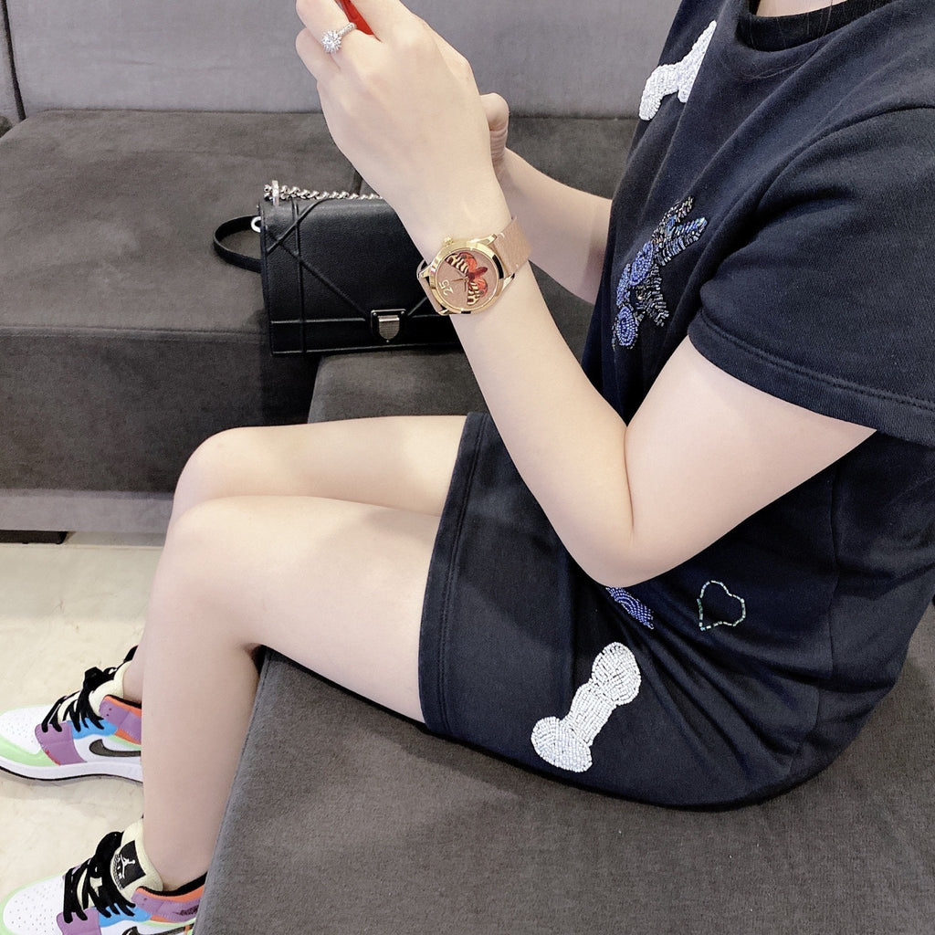 Gucci G Timeless Butterfly Brown Dial Brown Leather Strap Watch For Women - YA1264063 Buy Now By Gucci