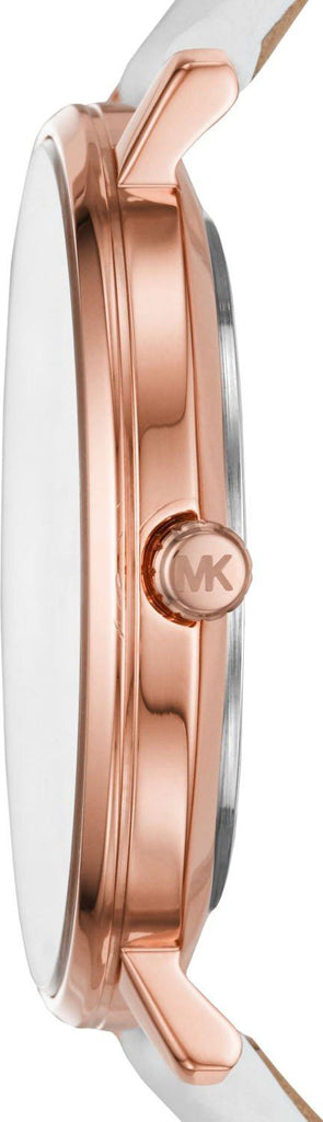 Michael Kors Pyper Quartz White Dial White Leather Strap Watch For Women - MK2800 Buy Now By Michael Kors
