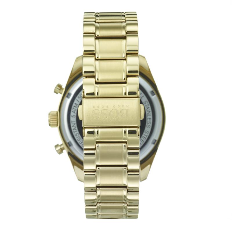 Hugo Boss Trophy White Dial Gold Steel Strap Watch for Men - 1513631 Buy Now By Hugo Boss