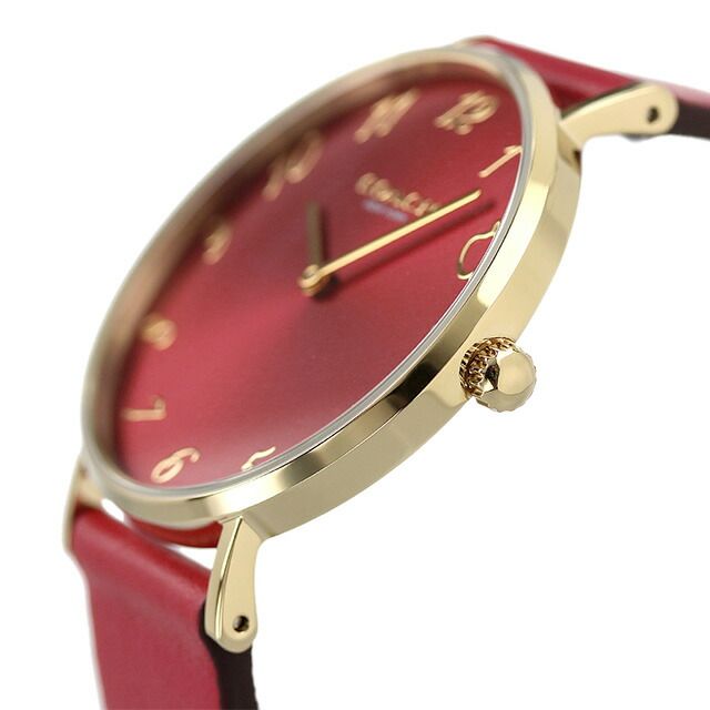 Coach Perry Red Dial Red Leather Strap Watch for Women - 14503722 Buy Now By Coach