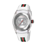 Gucci Sync Quartz White Dial White Rubber Strap Unisex Watch - YA137302 Buy Now By Gucci