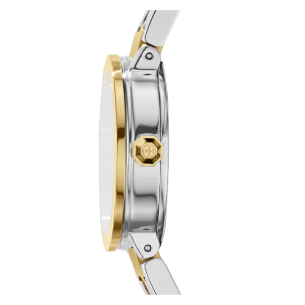 Tory Burch Reva Gold Dial Two Tone Steel Strap Watch for Women - TBW4027 Buy Now By Tory Burch