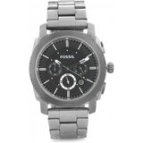 Fossil Machine Chronograph Black Dial Silver Steel Strap Watch for Men - FS4776 Buy Now By Fossil