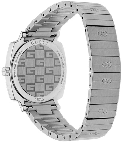 Gucci Grip Quartz Silver Dial Silver Steel Strap Watch For Men - YA157501 Buy Now By Gucci
