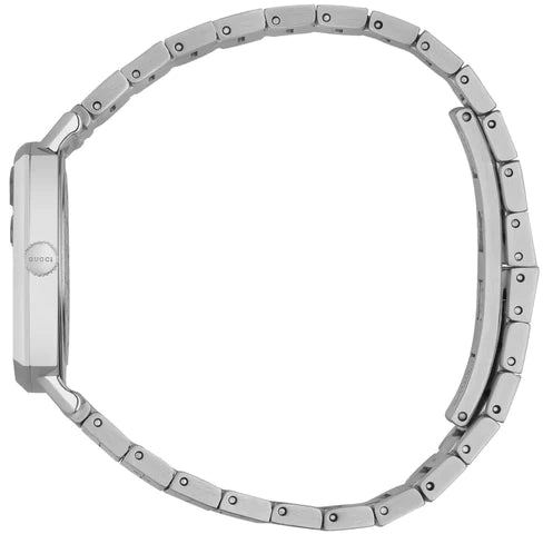 Gucci Grip Quartz Silver Dial Silver Steel Strap Watch For Men - YA157501 Buy Now By Gucci