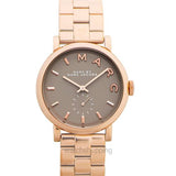 Marc Jacobs Baker Brown Dial Rose Gold Steel Strap Watch for Women - MBM8632 Buy Now By Marc Jacobs