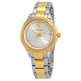 Versace Hellenyium Silver Dial Two Tone Steel Strap Watch for Women - V12030015 Buy Now By Versace