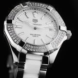 Tag Heuer Aquaracer Diamonds White Dial Two Tone Steel Strap Watch for Women - WAY131F.BA0914 Buy Now By Tag Heuer