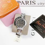 Fossil Rye Automatic Skeleton Silver Dial Silver Steel Strap Watch for Women - BQ3753 Buy Now By Fossil